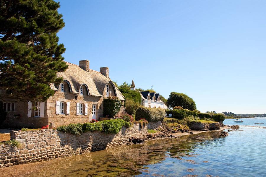 Maison de bord de mer en Bretagne
